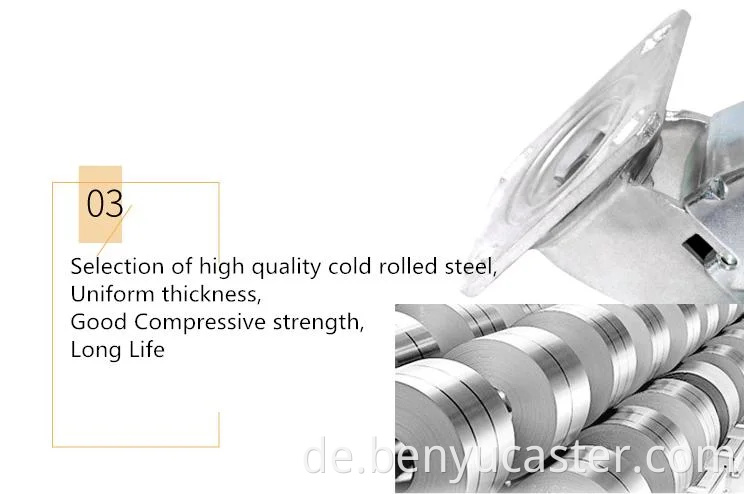 5 "pp np pu tpr pvc nylon tpe gusseisern leges schwere graue Farbe Cater Wheel